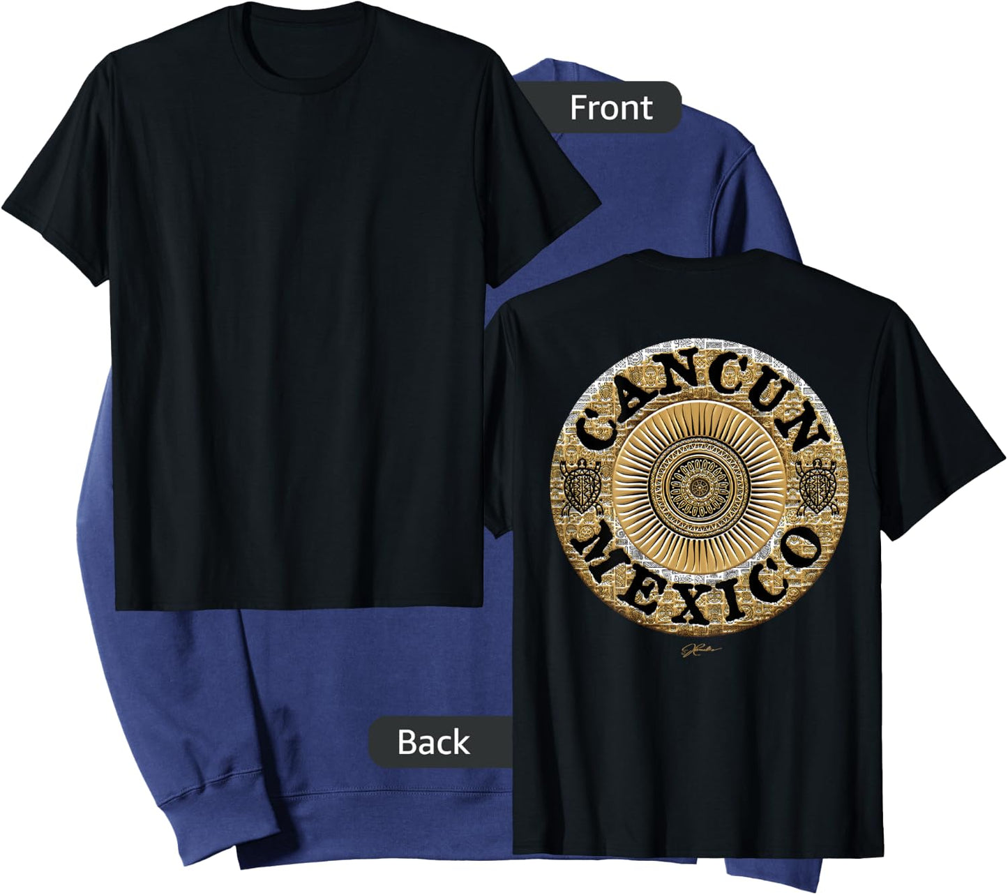 JCombs: Cancun, Mexico, Mayan Sun Sweatshirt - Sweatshirt | Navy