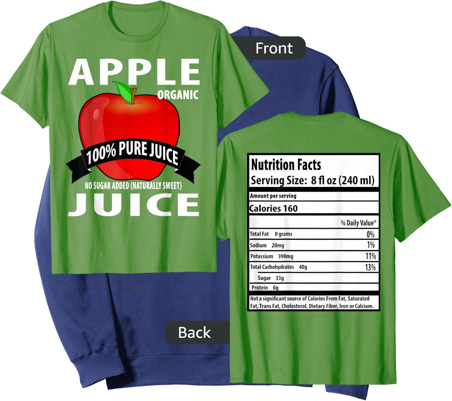 Apple Juice Box: Family Halloween Costumes for 5 People Sweatshirt - Sweatshirt | Navy