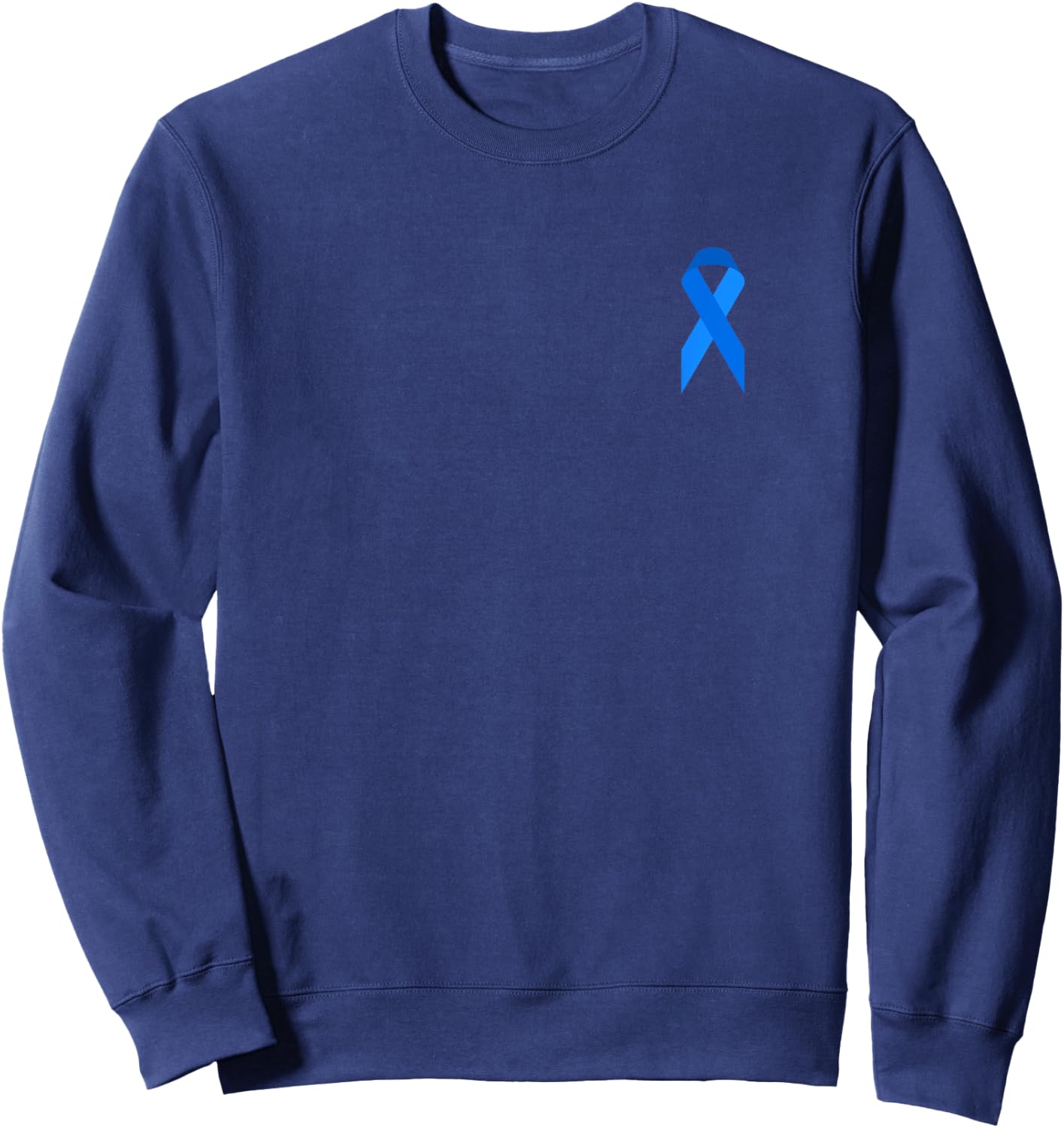 Blue Ribbon Diabetes Awareness Bow Kids Family Sweatshirt - Sweatshirt | Navy