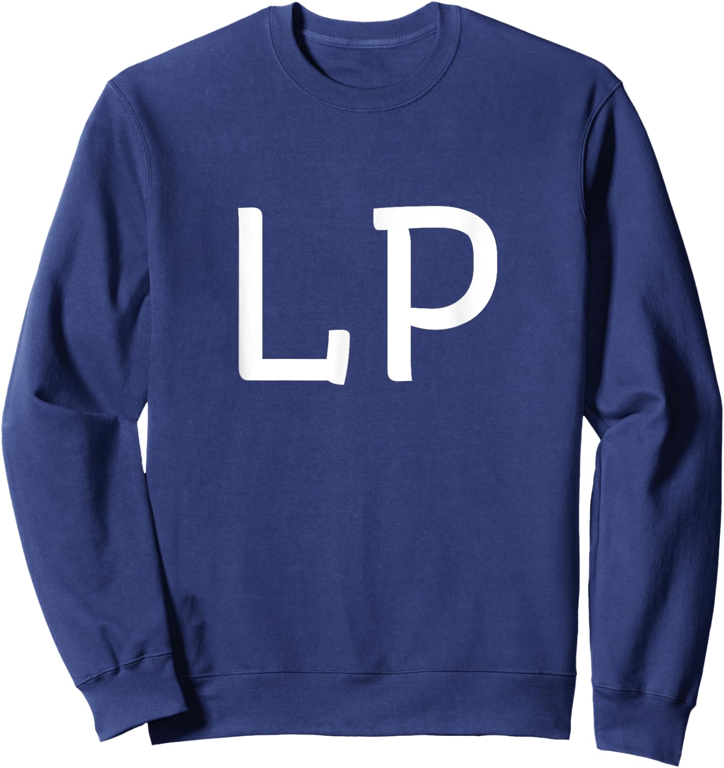 LP Two Letter Pair - Elegant Personalized Initials Sweatshirt - Sweatshirt | Navy