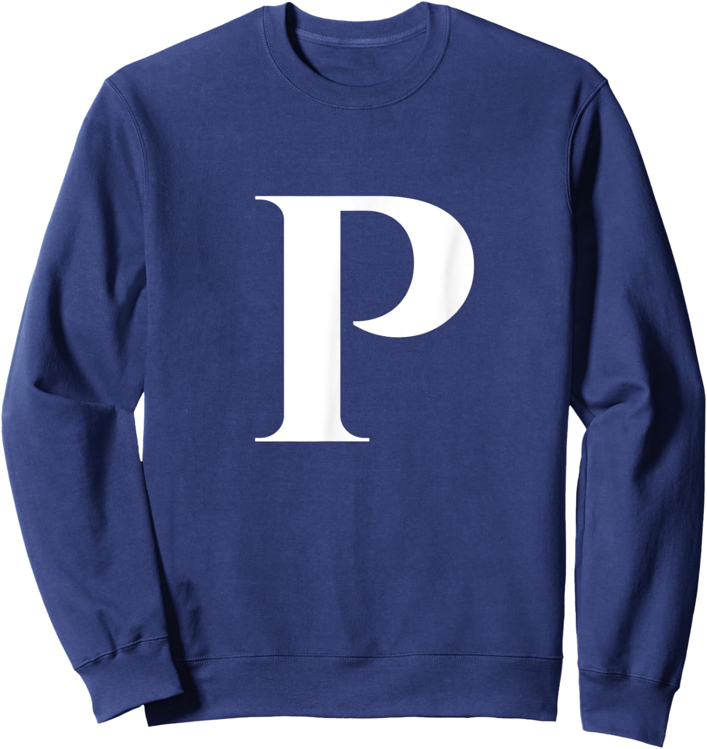 Enjoy Cool P Alphabet Cute Initial Monogram Letter P Graphic Sweatshirt - Sweatshirt | Navy