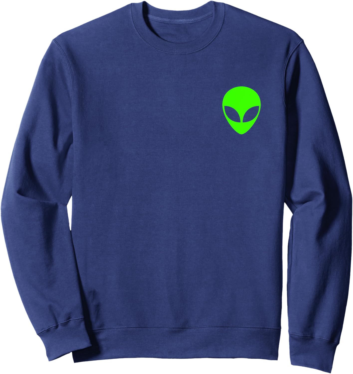 Funny Alien Head Pocket Halloween Costume Gift Sweatshirt - Sweatshirt | Navy
