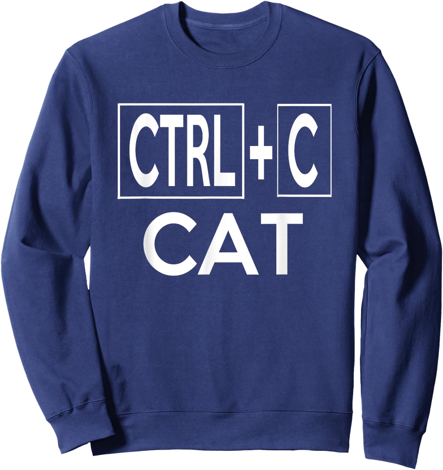 Copy Cat Matching Couples Halloween Costume Sweatshirt - Sweatshirt | Navy