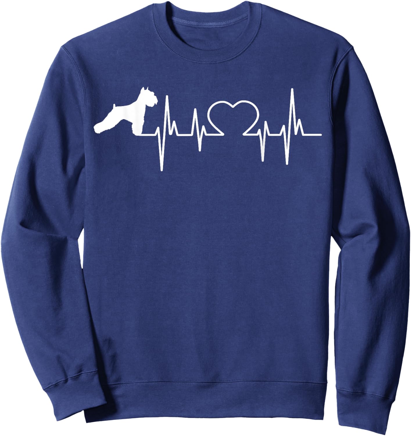 Schnauzer Standard Miniature & Giant-Schnauzer Dog Women Kids Sweatshirt - Sweatshirt | Navy