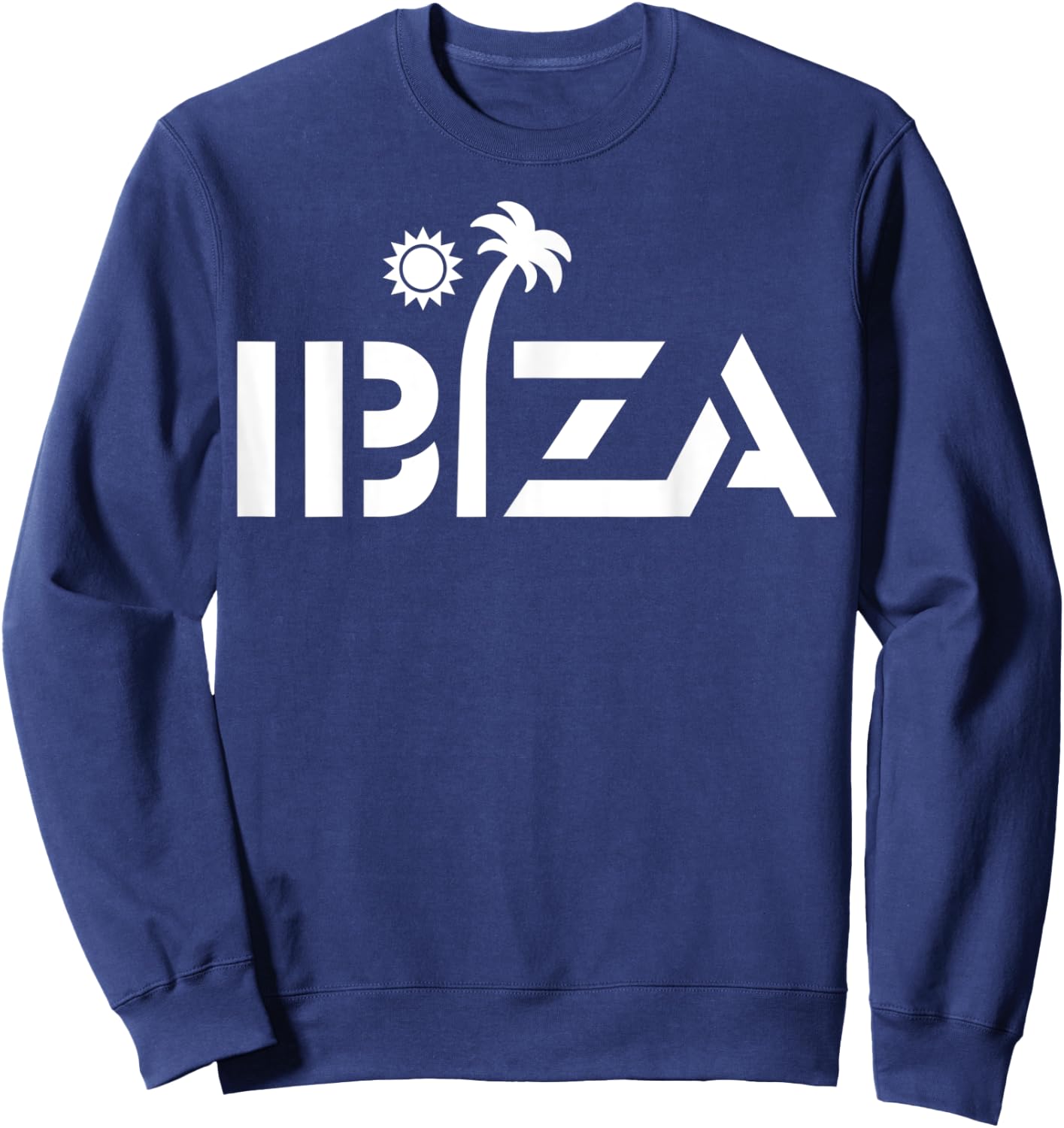 Ibiza Espana Beach Palm Tree Party Destination Gift Sweatshirt - Sweatshirt | Navy