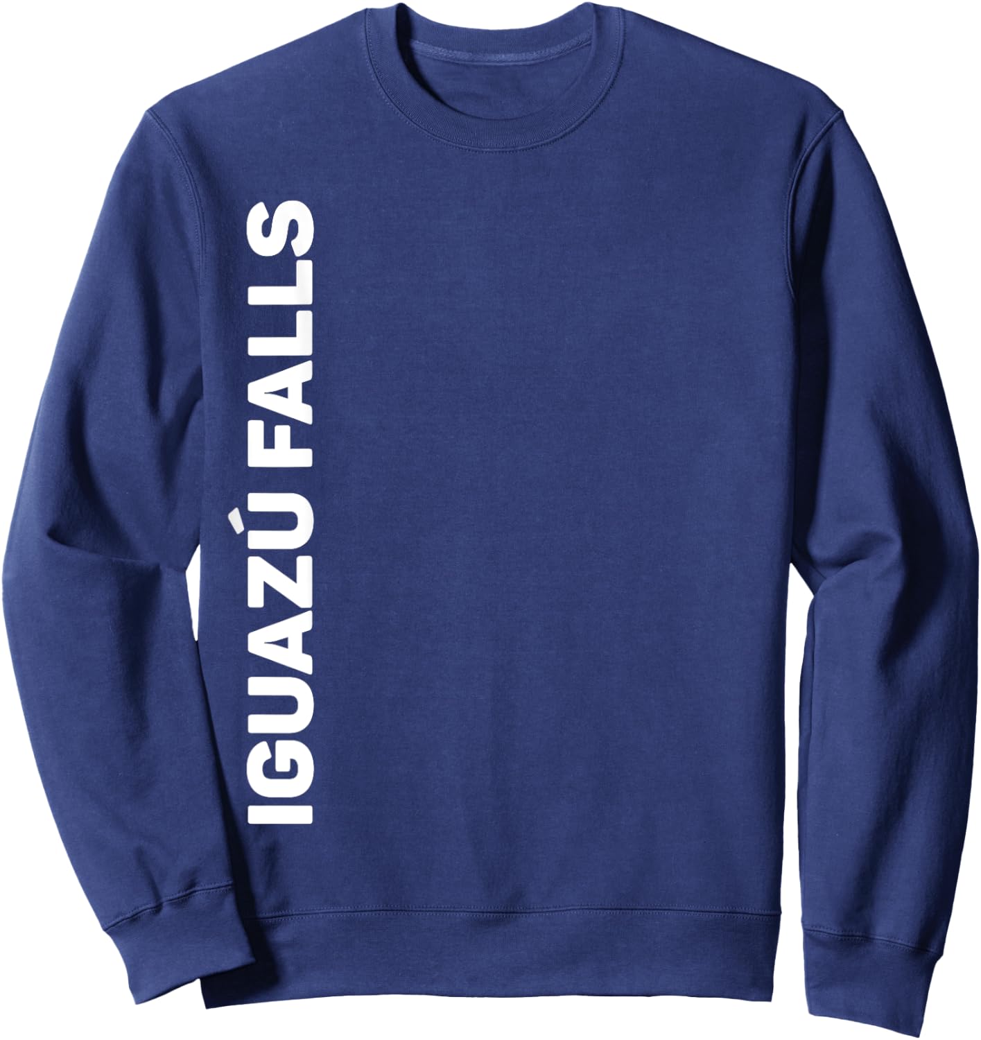 Iguazu Falls Vertical Text Sweatshirt - Sweatshirt | Navy