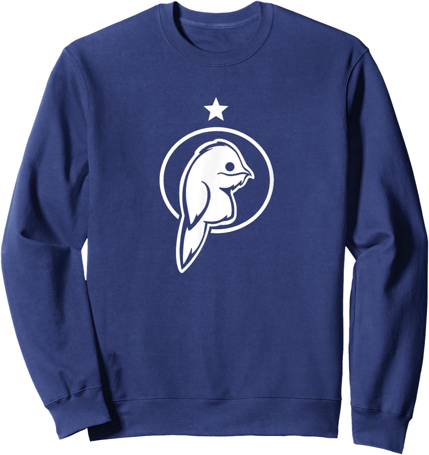 Urutau, cute and weird bird. Stylized art for Potoo lovers Sweatshirt - Sweatshirt | Navy