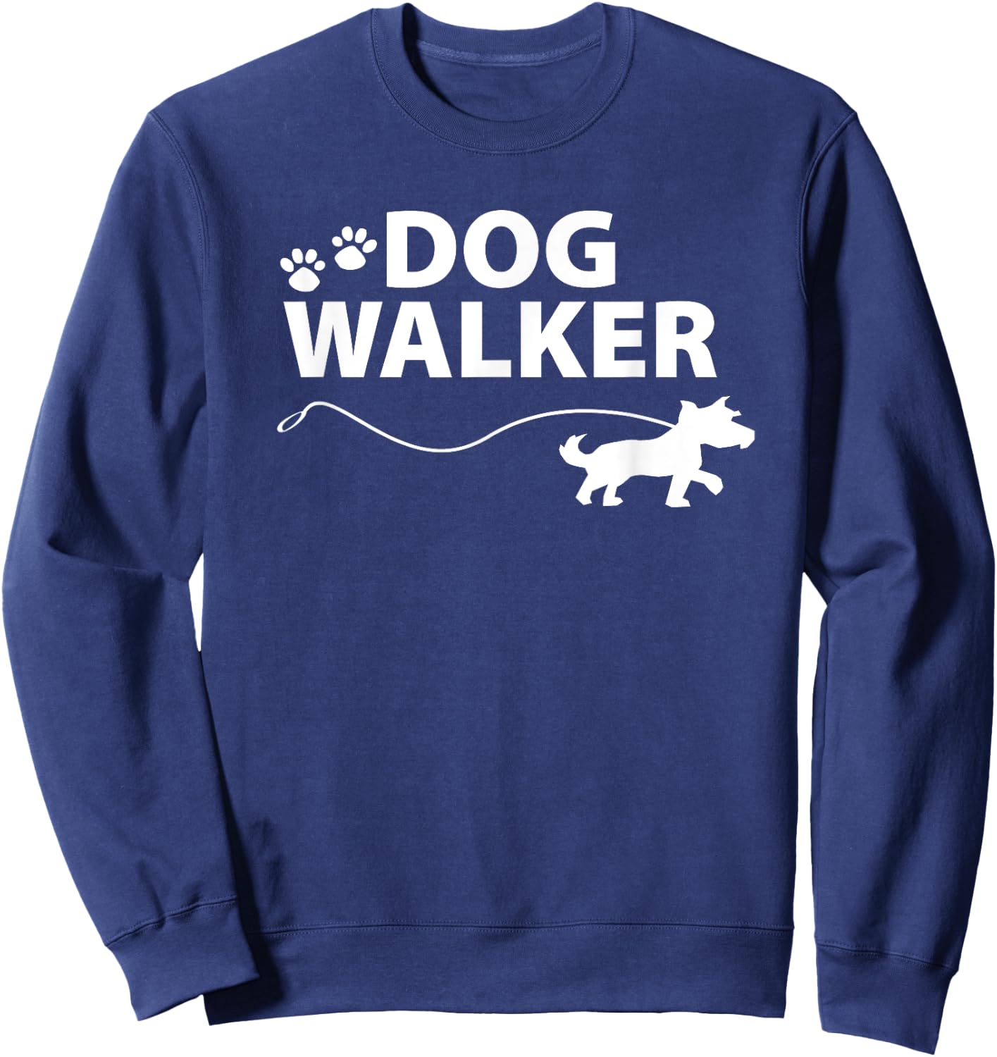 Dog Walker Men Women Sweatshirt - Sweatshirt | Navy