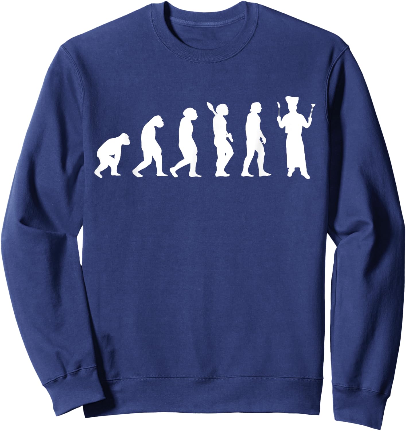 Cook Chef Evolution Cooking Gastronomy Chef hobby Sweatshirt - Sweatshirt | Navy