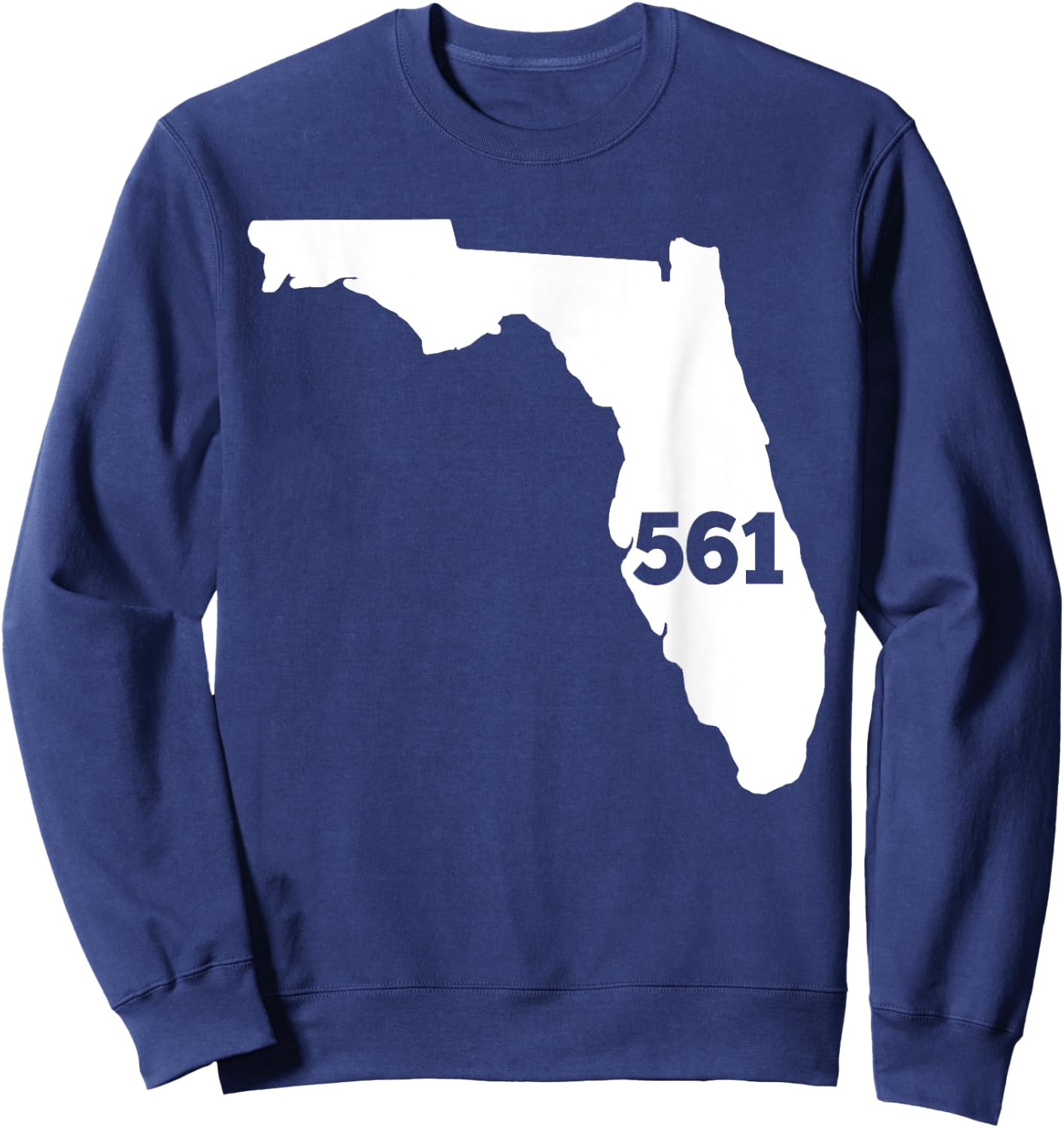 Florida 561 Area Code Sweatshirt - Sweatshirt | Navy