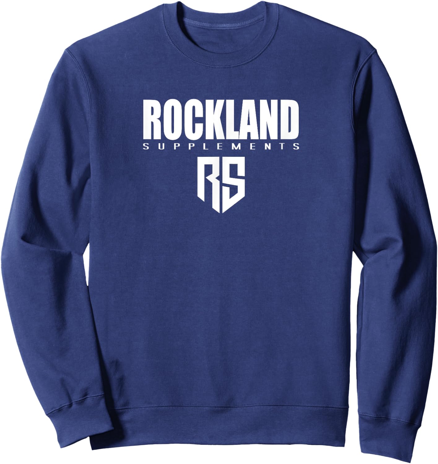 ROCKLAND SUPPLEMENTS Gym Fitness Workout Bodybuilding F708 Sweatshirt - Sweatshirt | Navy