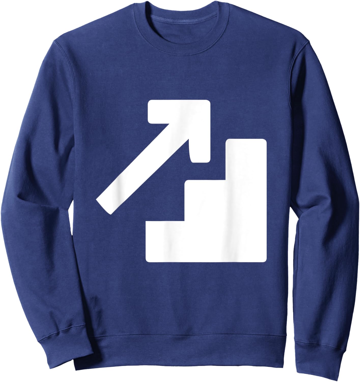 Stair Climb Exercise Tribute Workout Sweatshirt - Sweatshirt | Navy