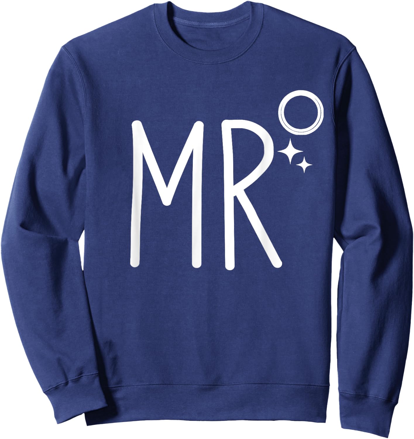 Mr for Groom to be New Husband Matching Couples Sweatshirt - Sweatshirt | Navy