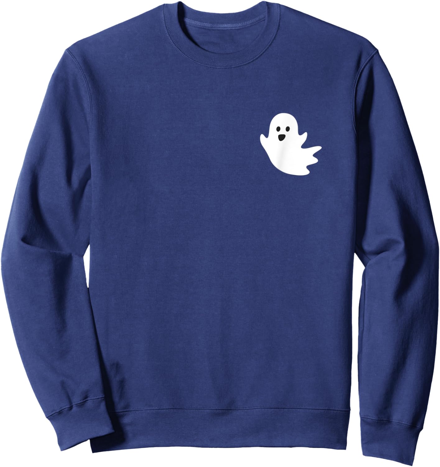 Cute Ghost Halloween Pocket Boo Sweatshirt - Sweatshirt | Navy
