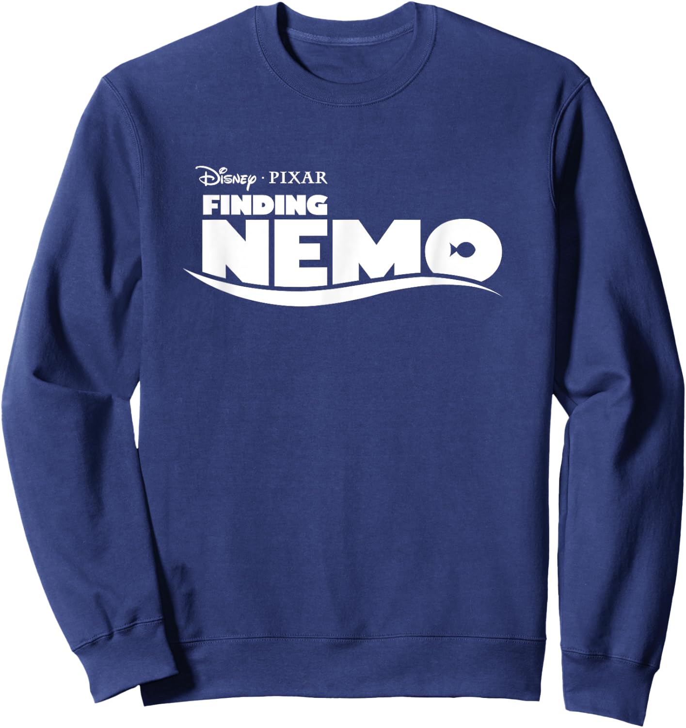 PIXAR Disney PIXAR Finding Nemo Logo - -Adults and Kids - Black - Short Sleeve - Small Sweatshirt - Sweatshirt | Navy