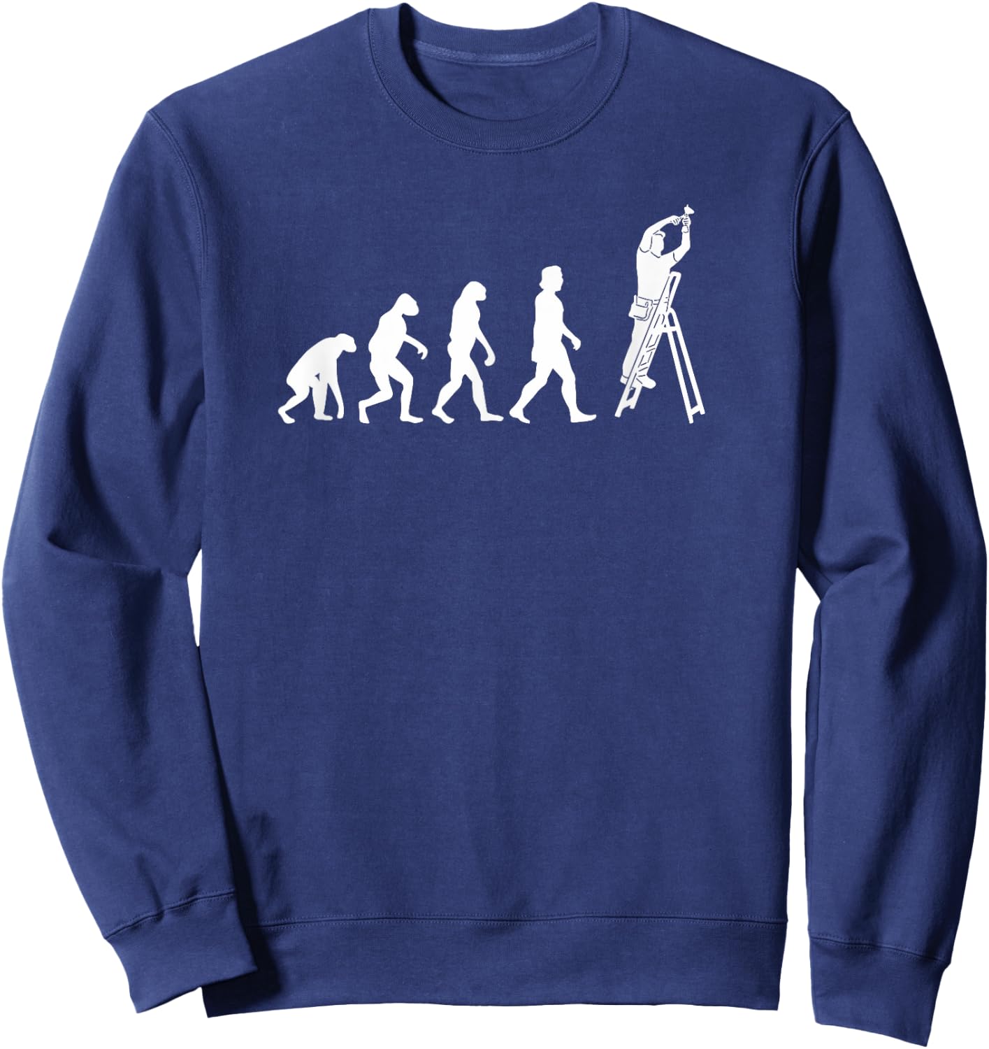 Evolution Electrician Electrical Engineering Engineer Sweatshirt - Sweatshirt | Navy