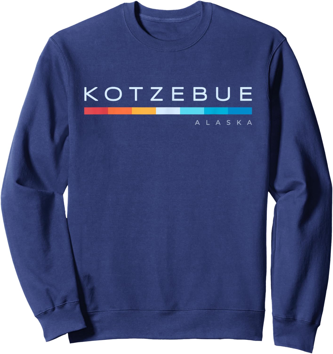 Kotzebue AK Alaska Retro Design Sweatshirt - Sweatshirt | Navy