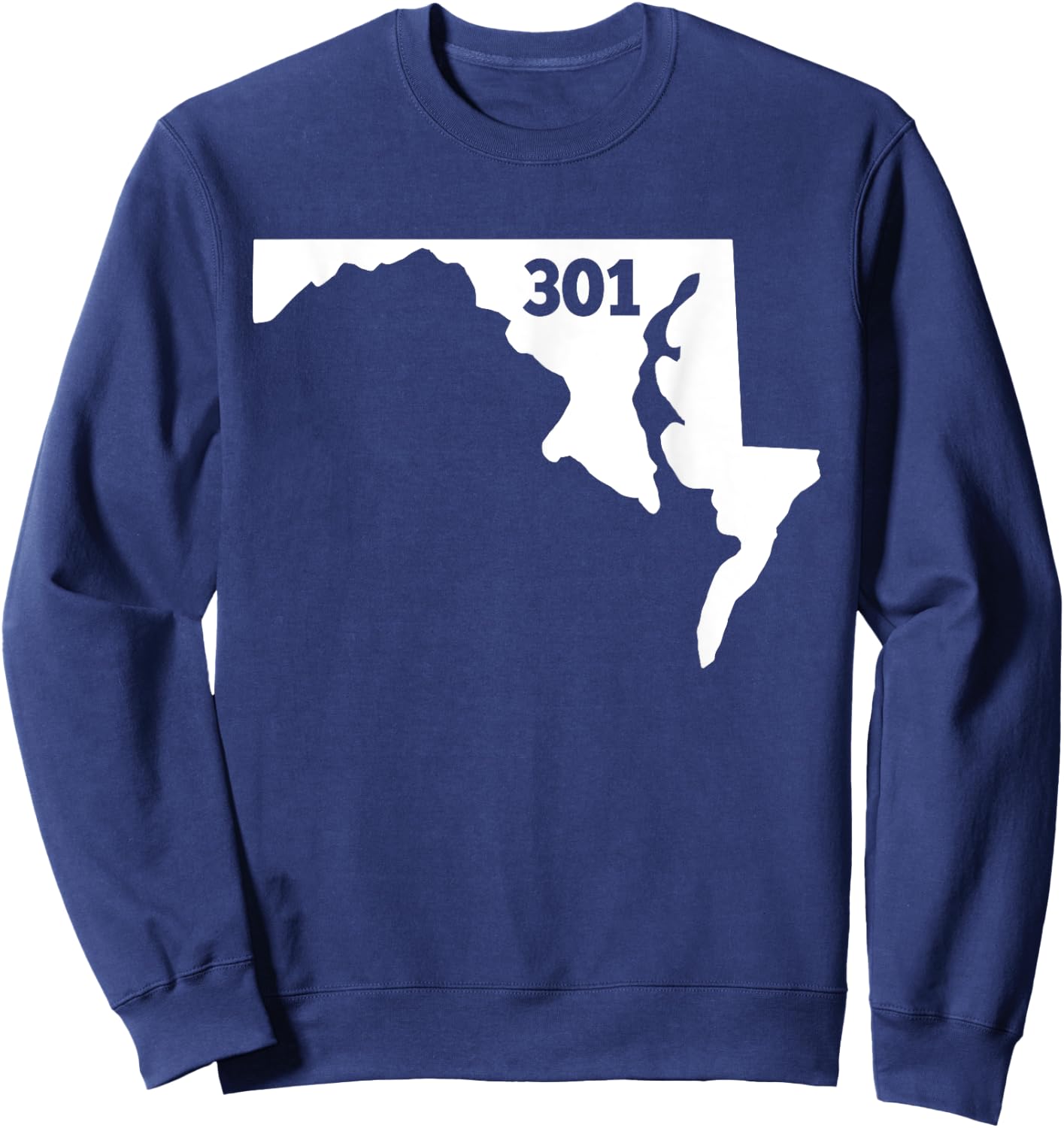 Maryland 301 Area Code Sweatshirt - Sweatshirt | Navy