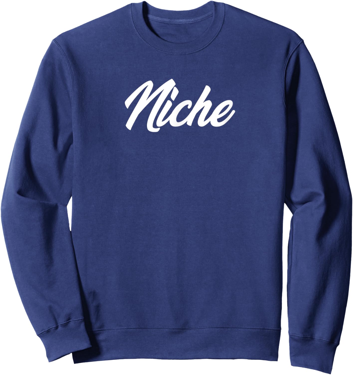 Niche Cursive Text Novelty Hobby Sweatshirt - Sweatshirt | Navy