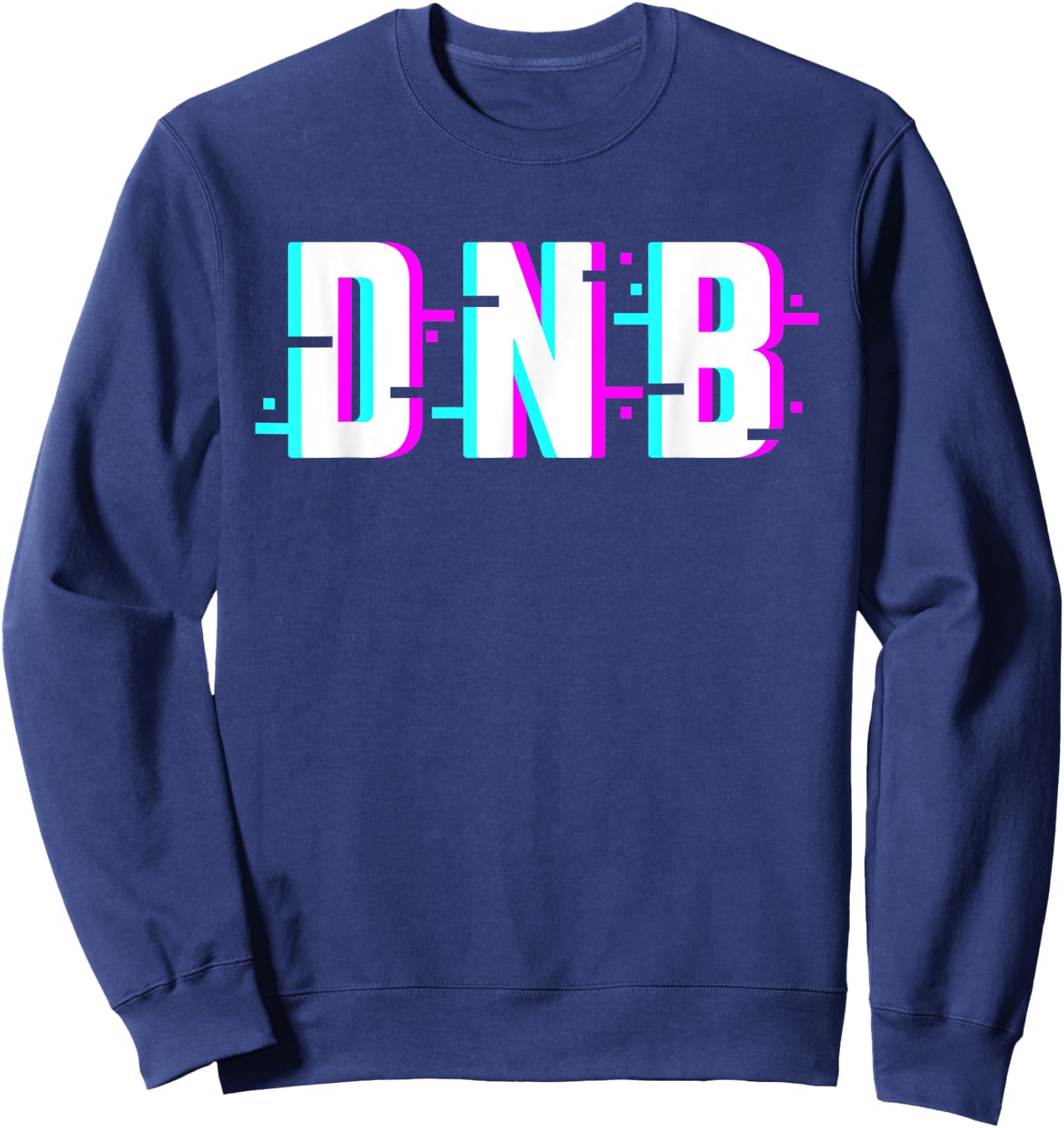 DNB | Drum and Bass EDM Music Sweatshirt - Sweatshirt | Navy