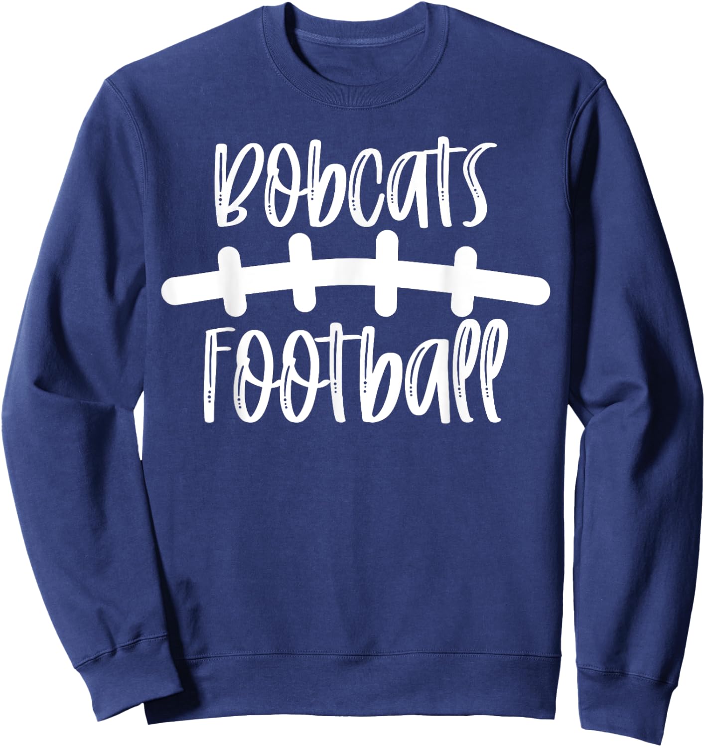 Bobcats Football School Spirit Team Mascot Game Night Sweatshirt - Sweatshirt | Navy