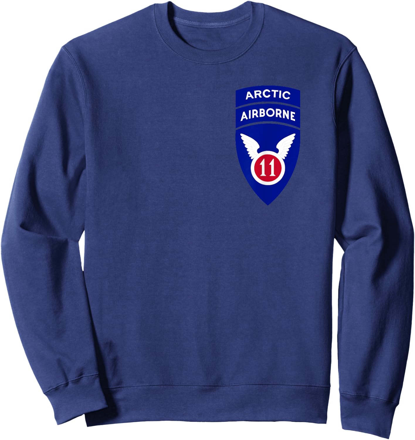 11th Airborne Division Patch - Arctic Angels Sweatshirt - Sweatshirt | Navy