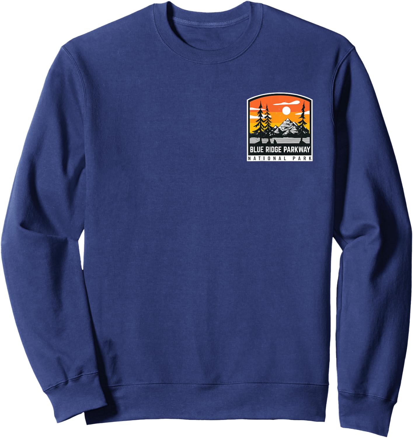 Vintage Blue Ridge Parkway North Carolina Nature Hiking Trip Sweatshirt - Sweatshirt | Navy