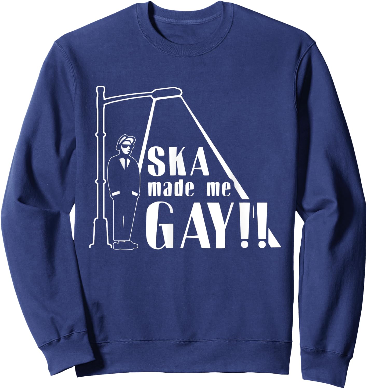 Ska Made Me Gay | music genre Sweatshirt - Sweatshirt | Navy