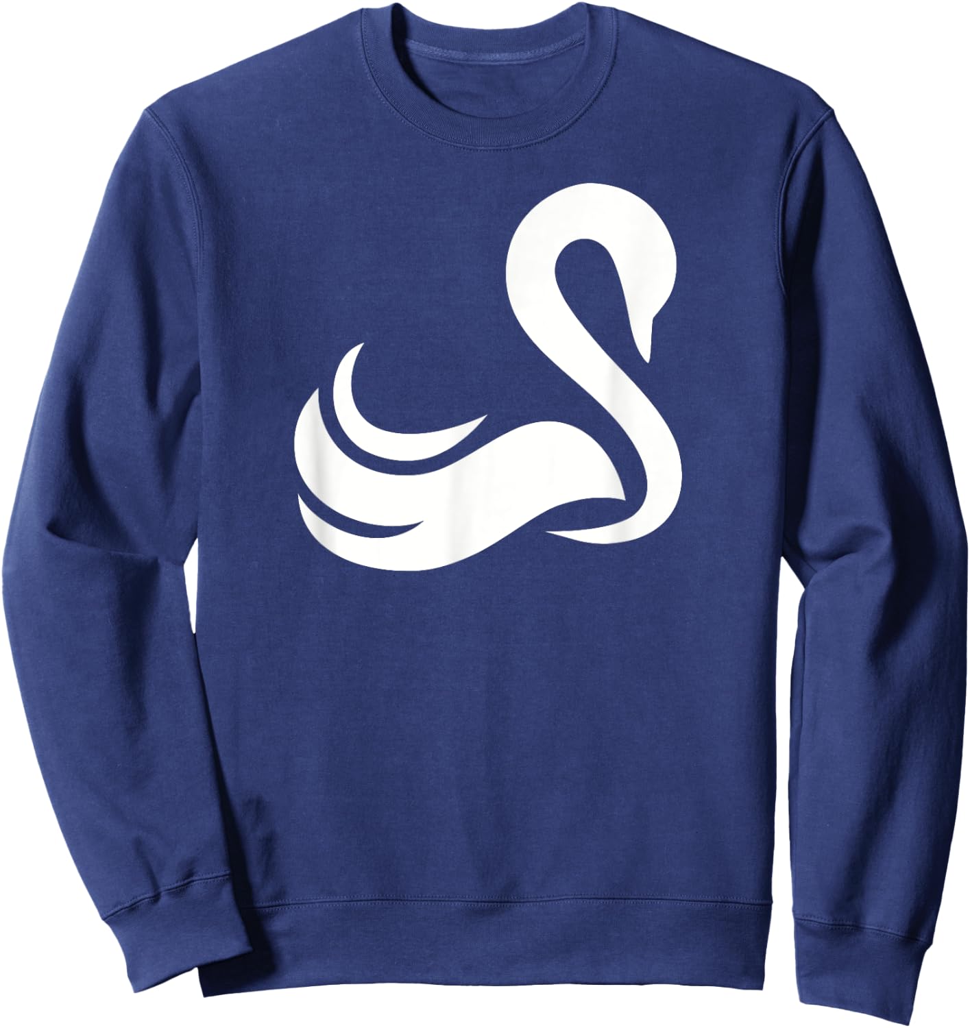 Drawn swan Sweatshirt - Sweatshirt | Navy