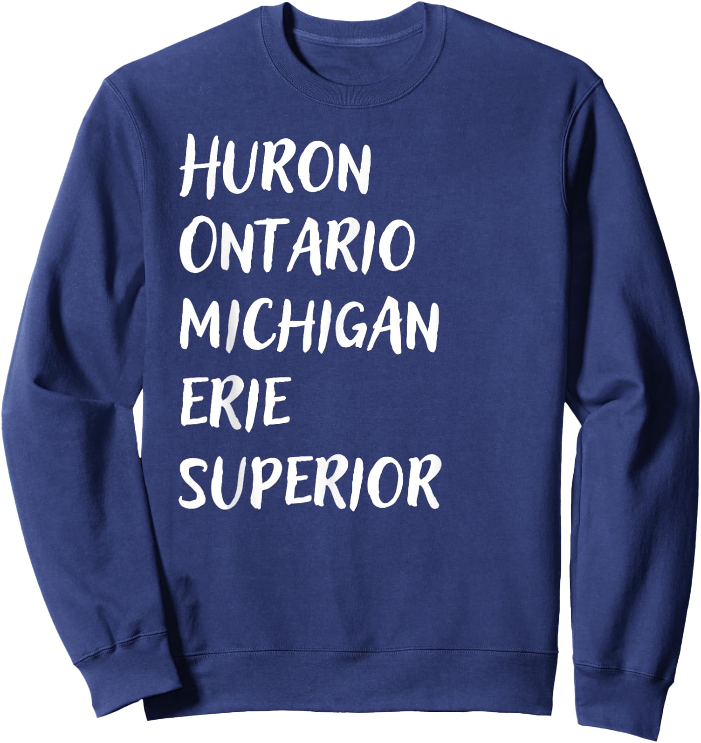 The Great Lakes HOMES Michigan Gift Vintage Sweatshirt - Sweatshirt | Navy