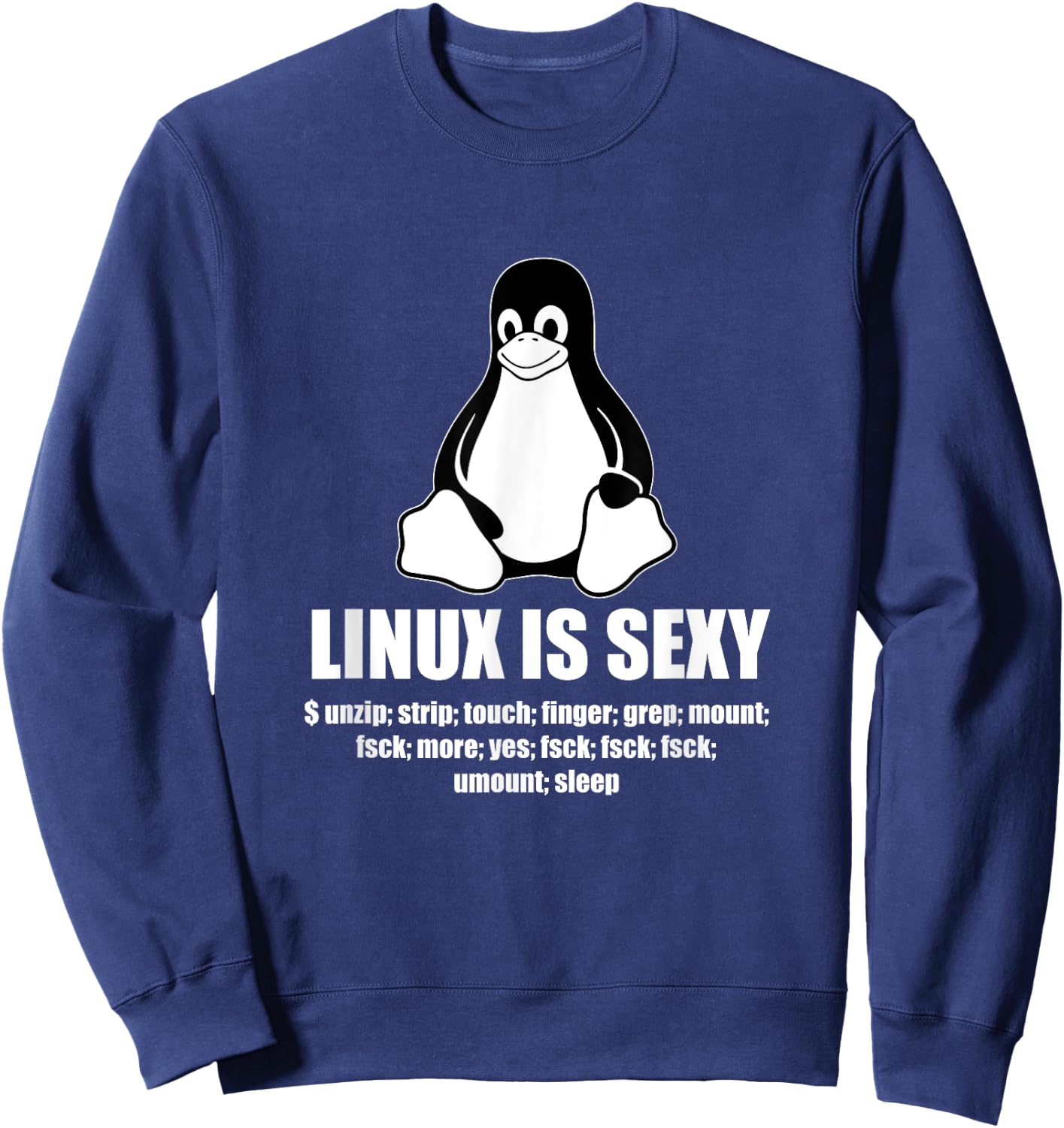 Linux Root SUDO Unix shell Sexy fun gift Sweatshirt - Sweatshirt | Navy
