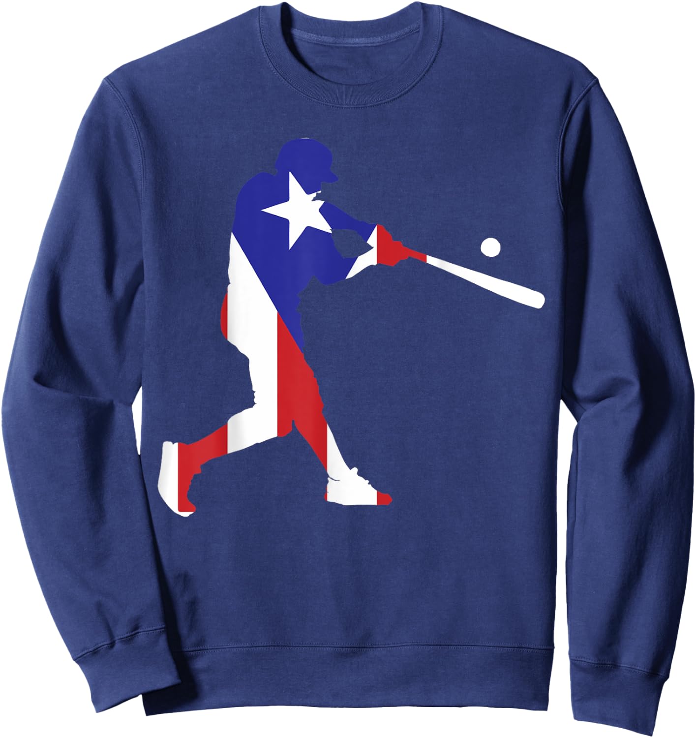 Puerto Rico Baseball Shirt | Cute Famous Island Game Gift Sweatshirt - Sweatshirt | Navy