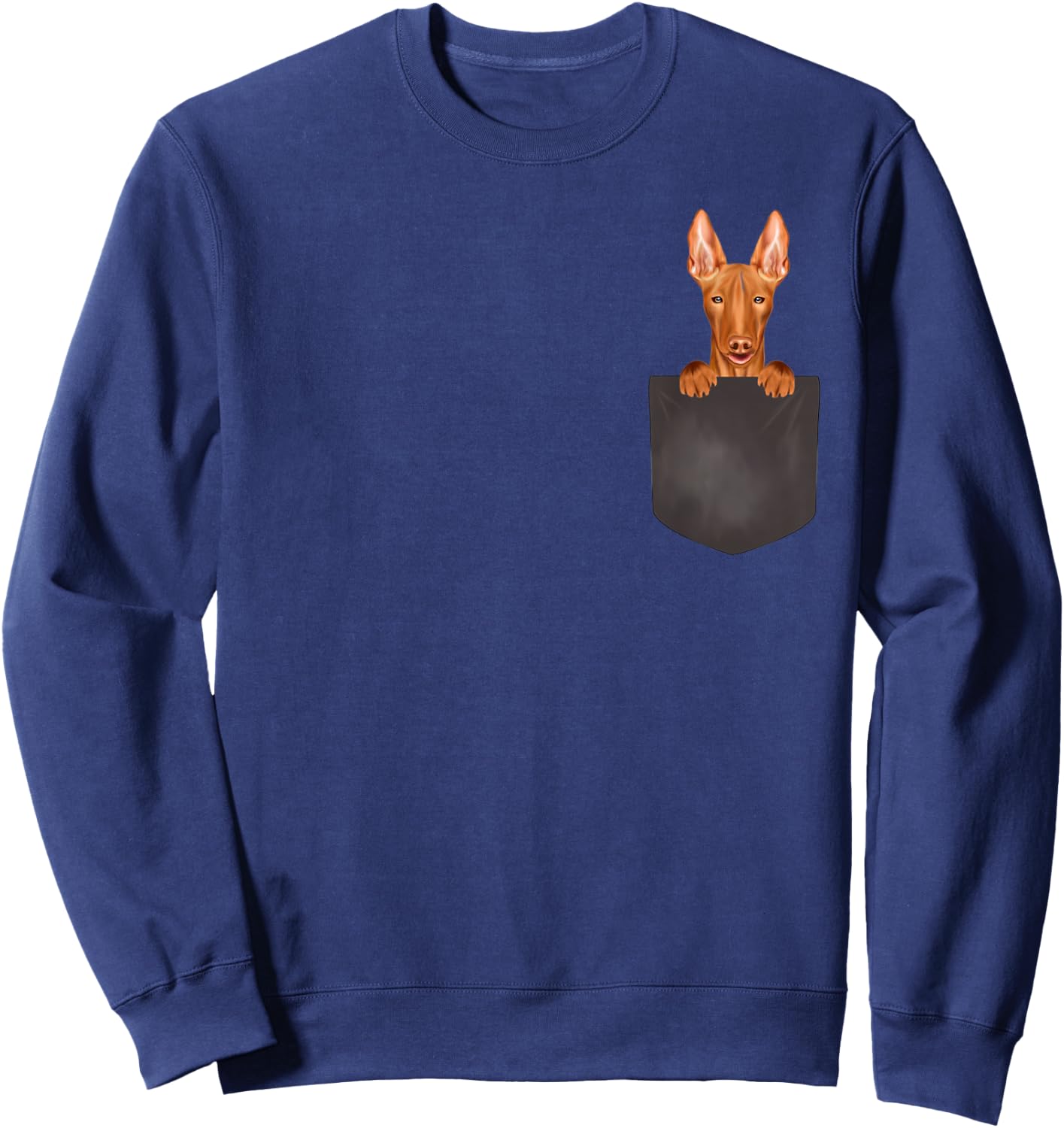 Dog In Pocket Funny Dog Lover Pharaoh Hound Women Kids Sweatshirt - Sweatshirt | Navy