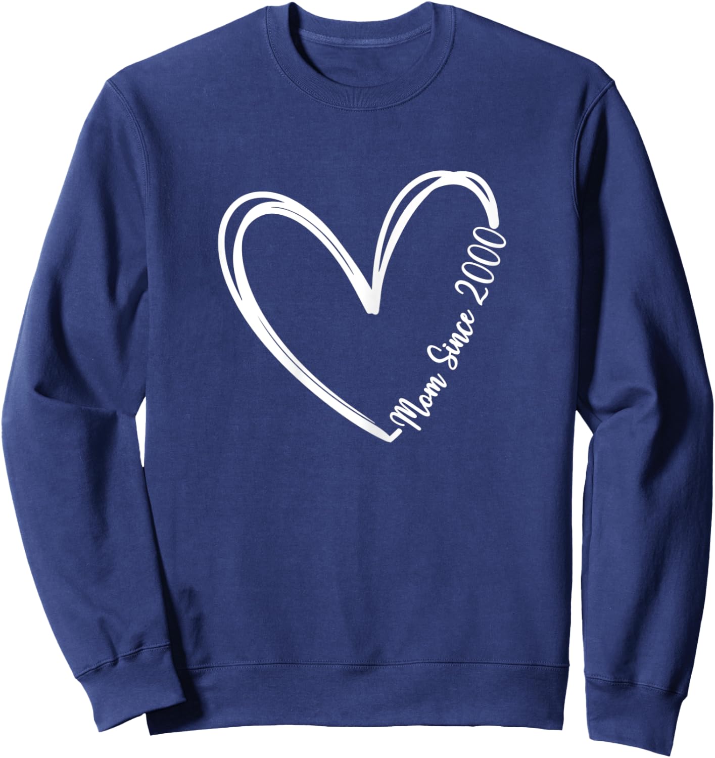 Mom Since 2000 Heart for Mom, Mother Day Women Sweatshirt - Sweatshirt | Navy