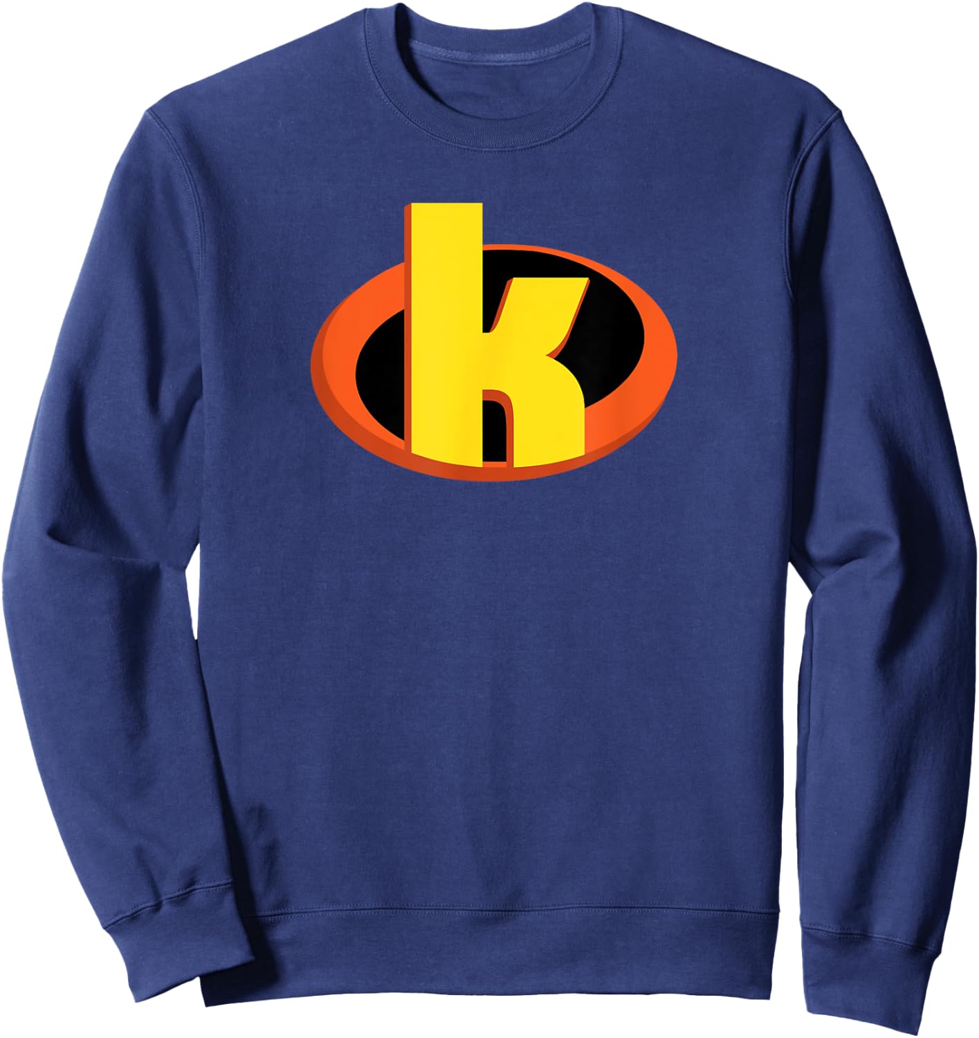 Incredible SuperHero Shield Letter K name Gift Sweatshirt - Sweatshirt | Navy
