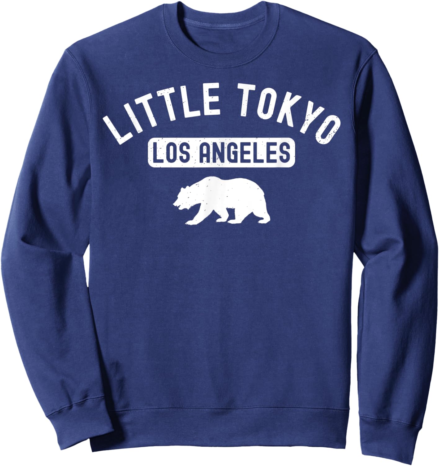 Little Tokyo Los Angeles Street Sign Chinatown Koreatown LA Sweatshirt - Sweatshirt | Navy