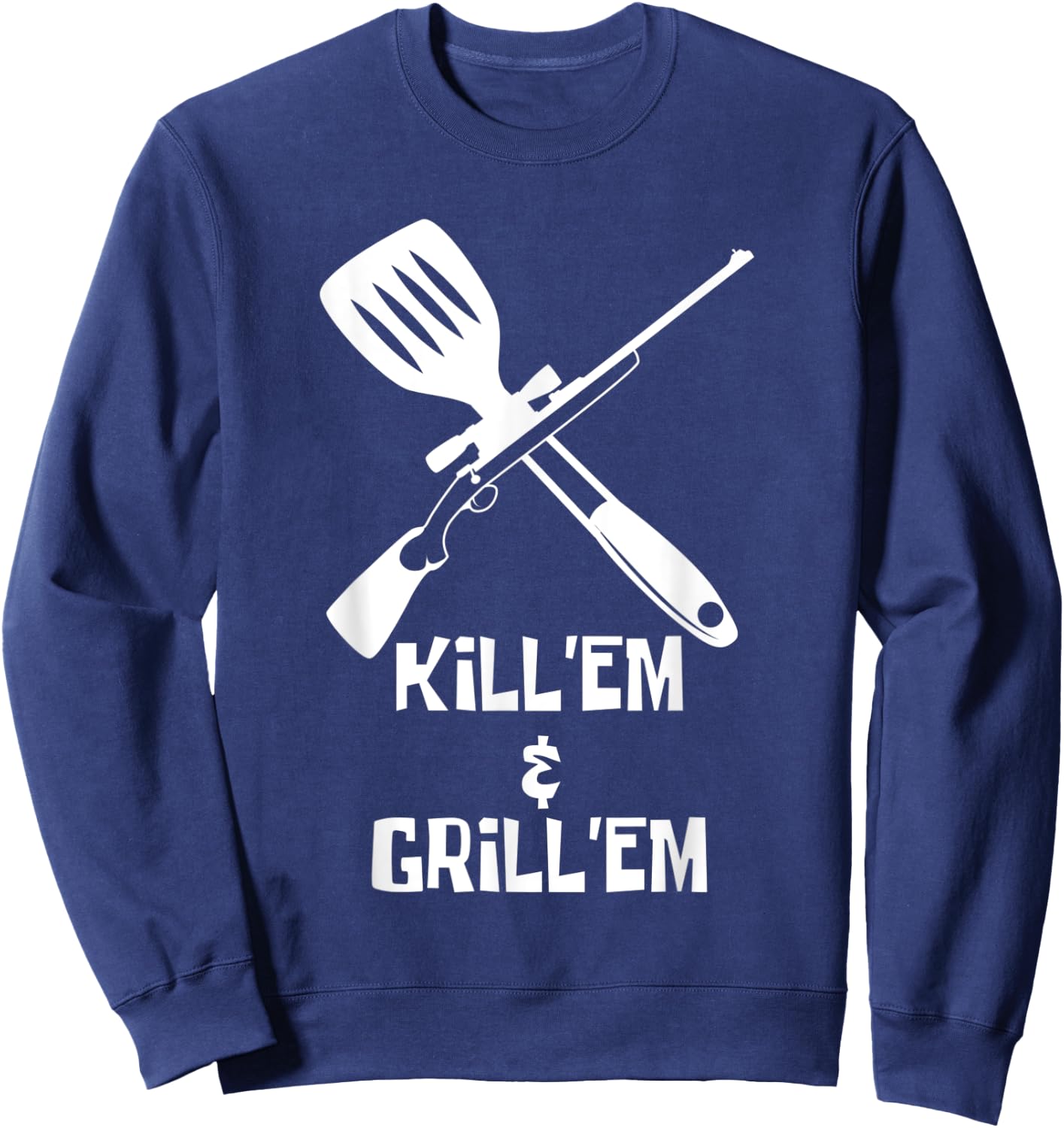 Kill Em Animal Hunter Sweatshirt - Sweatshirt | Navy