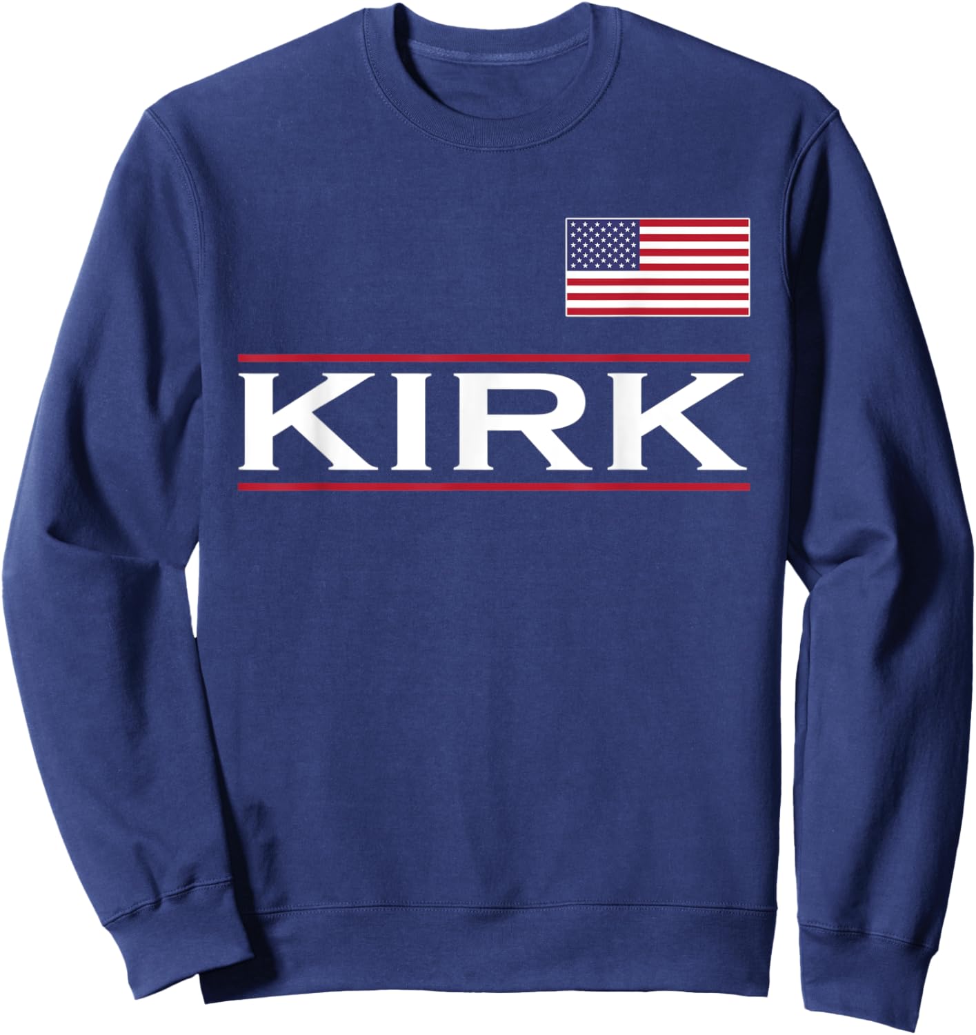KIRK Personalized Name Funny Birthday Gift Sweatshirt - Sweatshirt | Navy