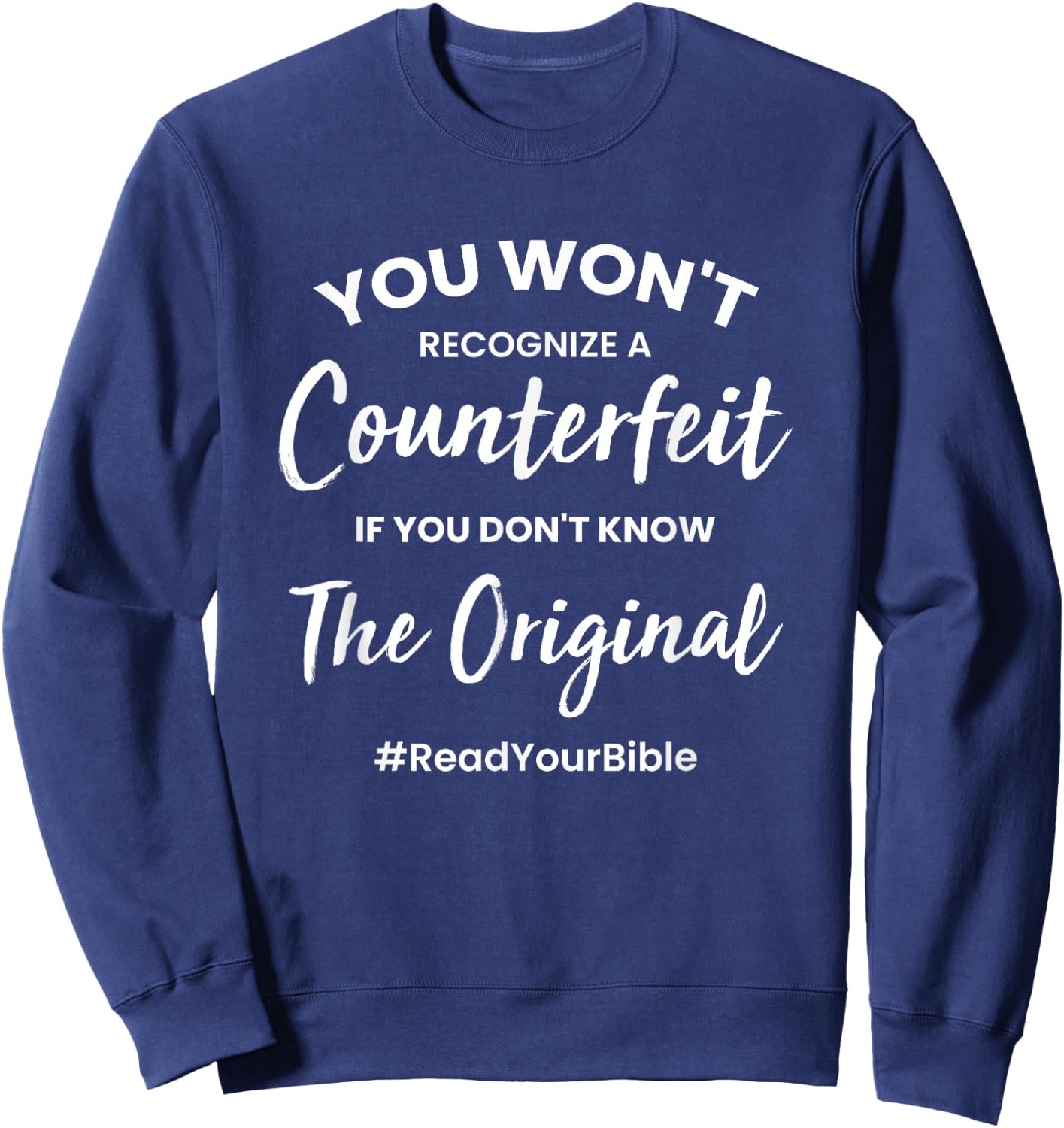 Seeking Scripture -Adults Bible , Black, Short Sleeve, Small Sweatshirt - Sweatshirt | Navy