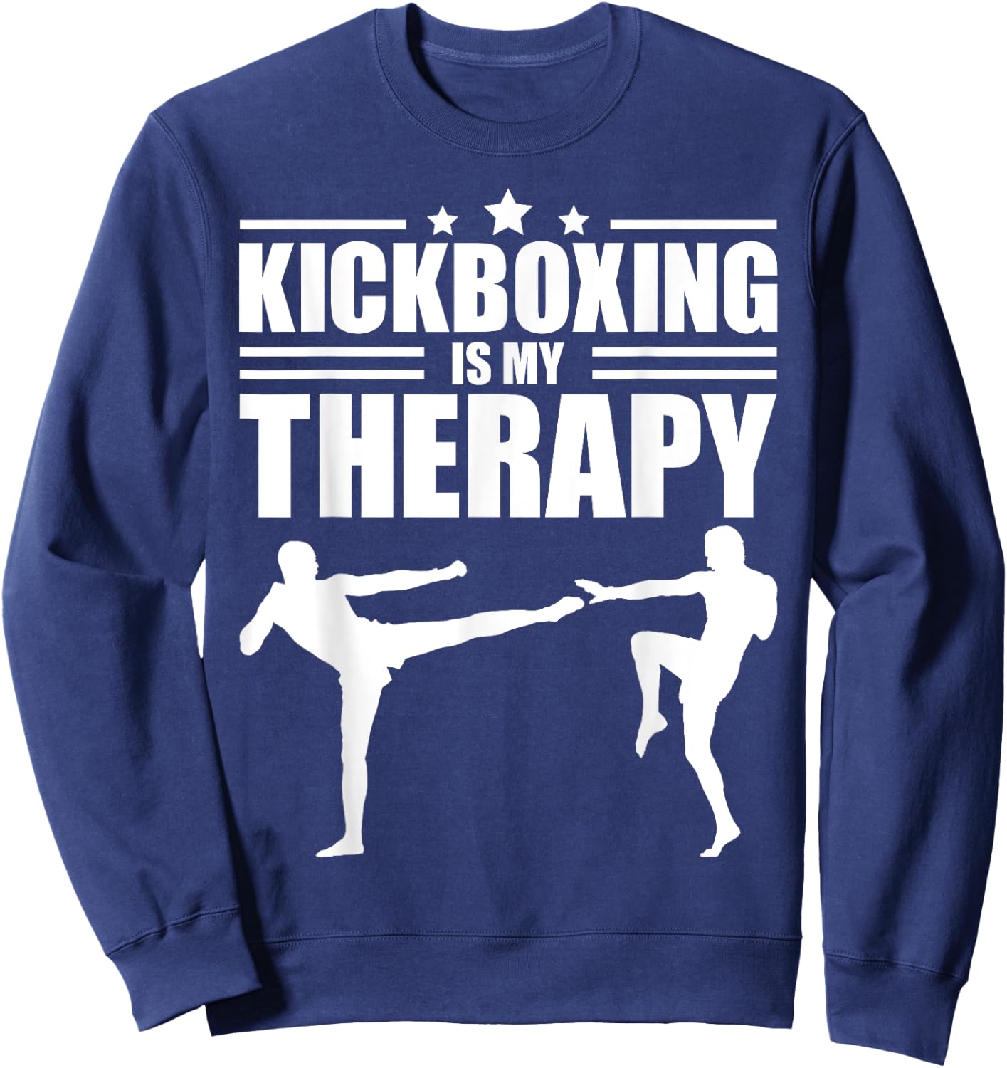 Cool Kickboxing Women Kickboxer Workout Exercise Sweatshirt - Sweatshirt | Navy
