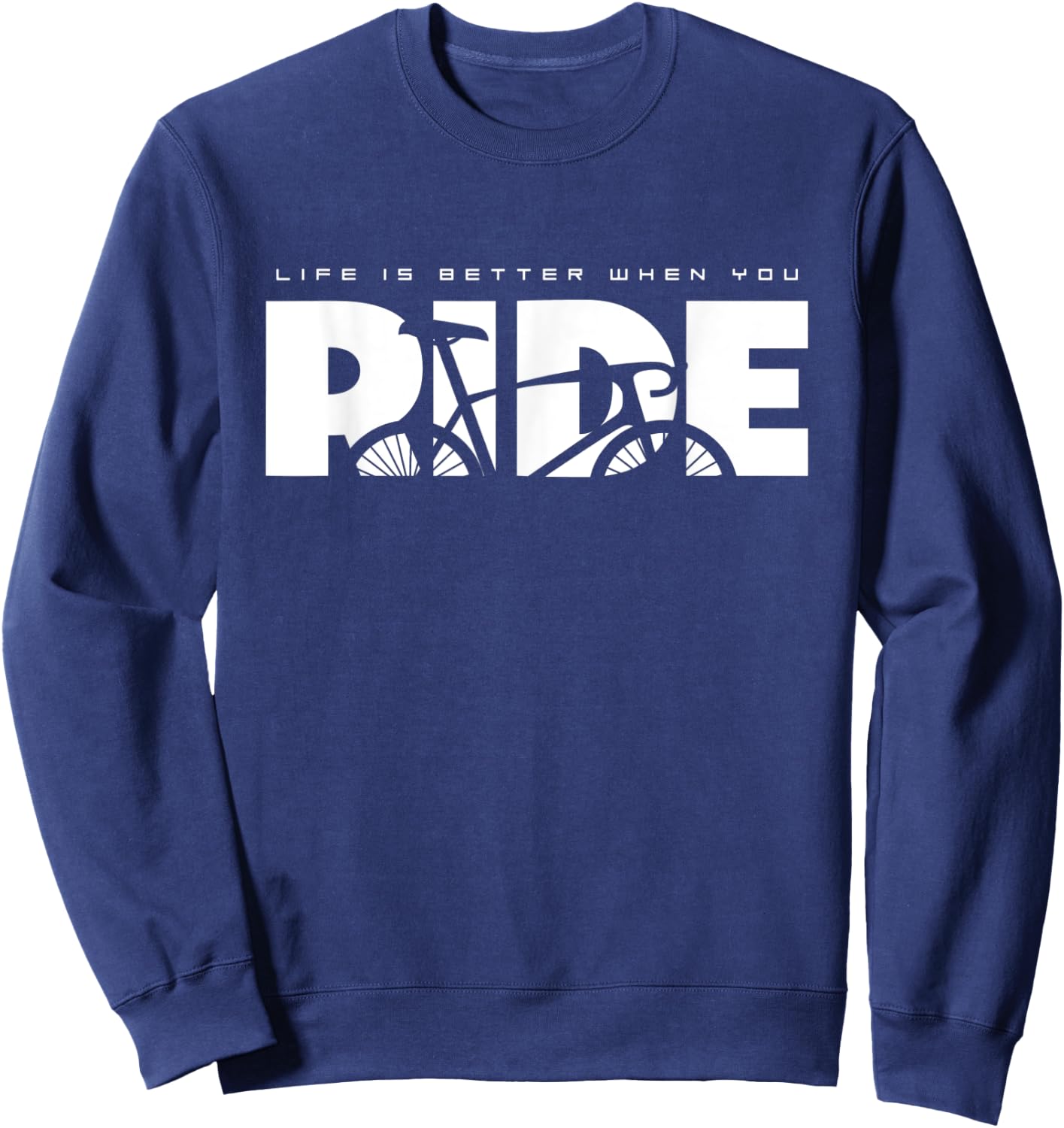 Road Biking Bicycle Cycling Sweatshirt - Sweatshirt | Navy