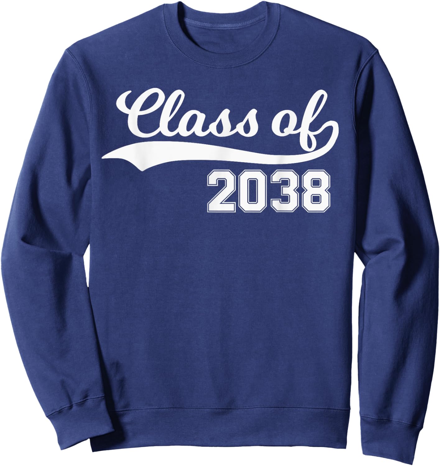 Class of 2038 Grow with Me First Day of School Sweatshirt - Sweatshirt | Navy