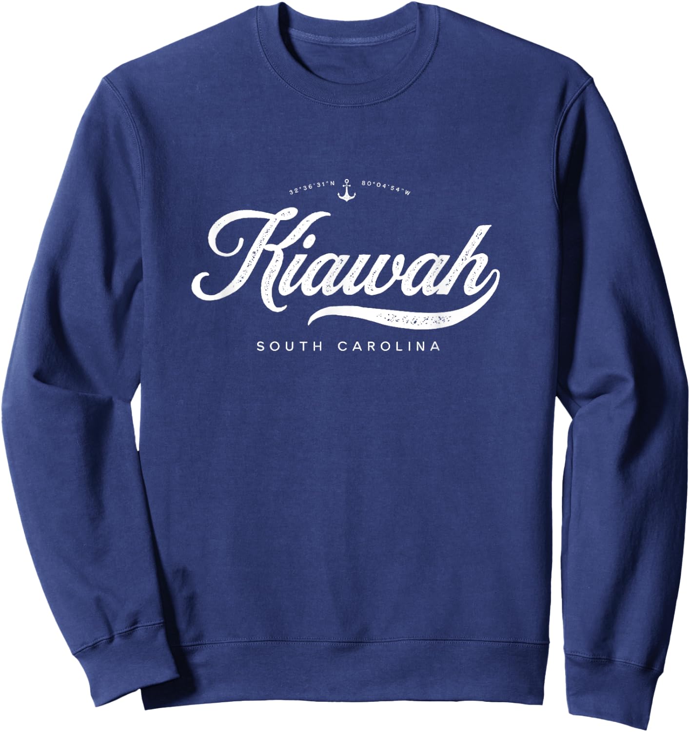 Kiawah Island South Carolina Vintage Retro Sweatshirt - Sweatshirt | Navy