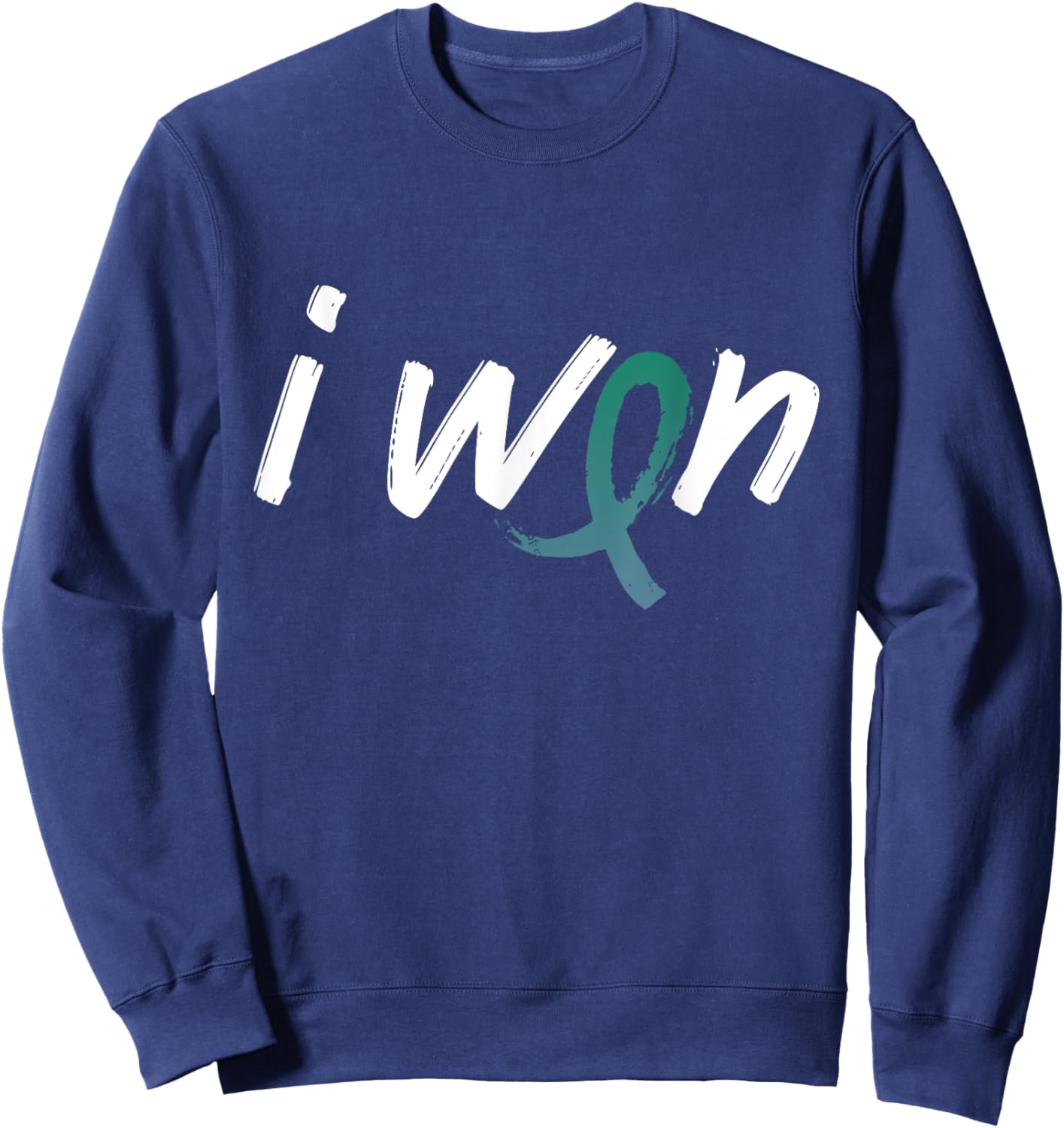 Anal Cancer Awareness - I Won Survivor Fighter Sweatshirt - Sweatshirt | Navy