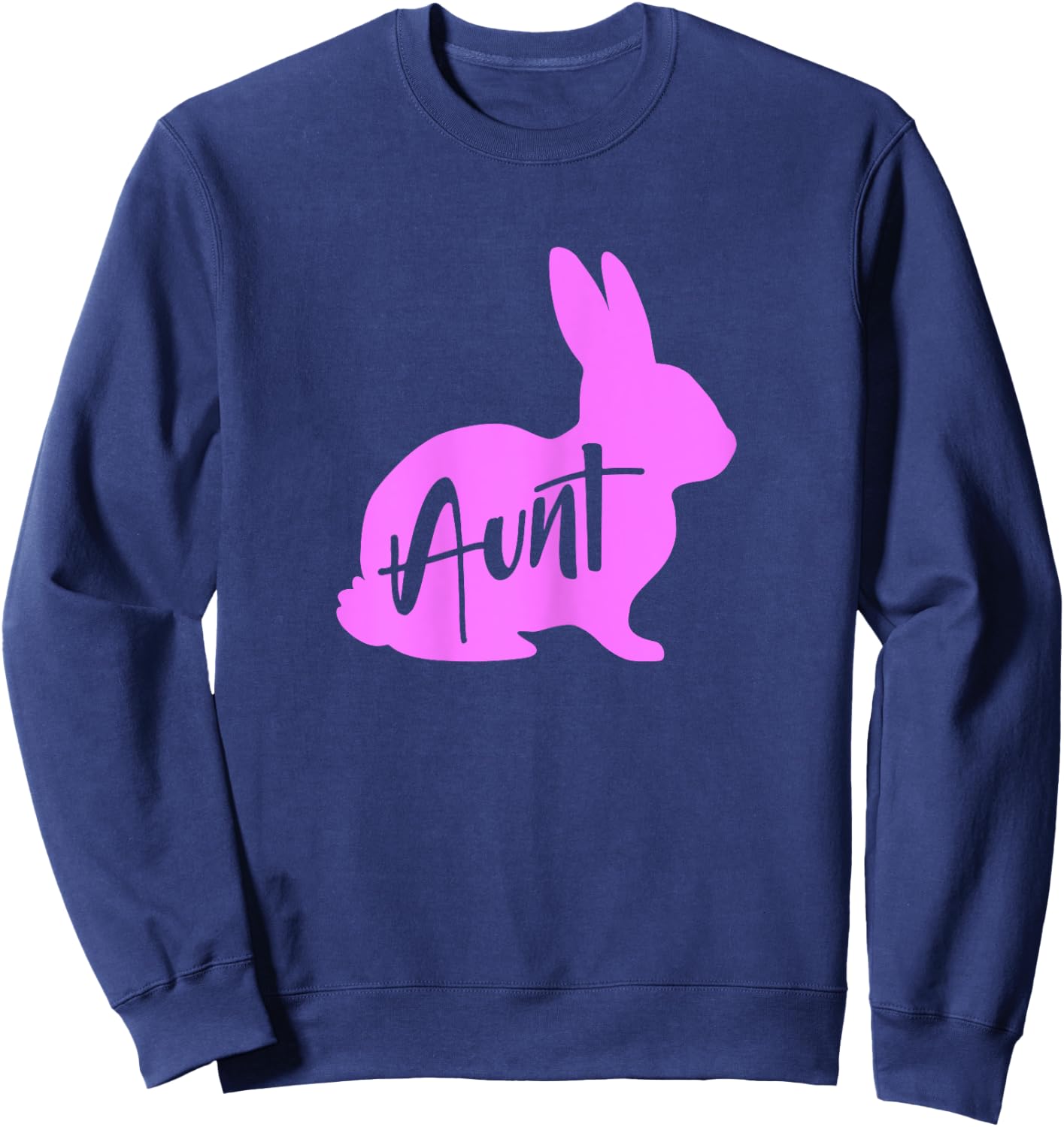 Aunt Bunny Rabbit Auntie Easter Sweatshirt - Sweatshirt | Navy