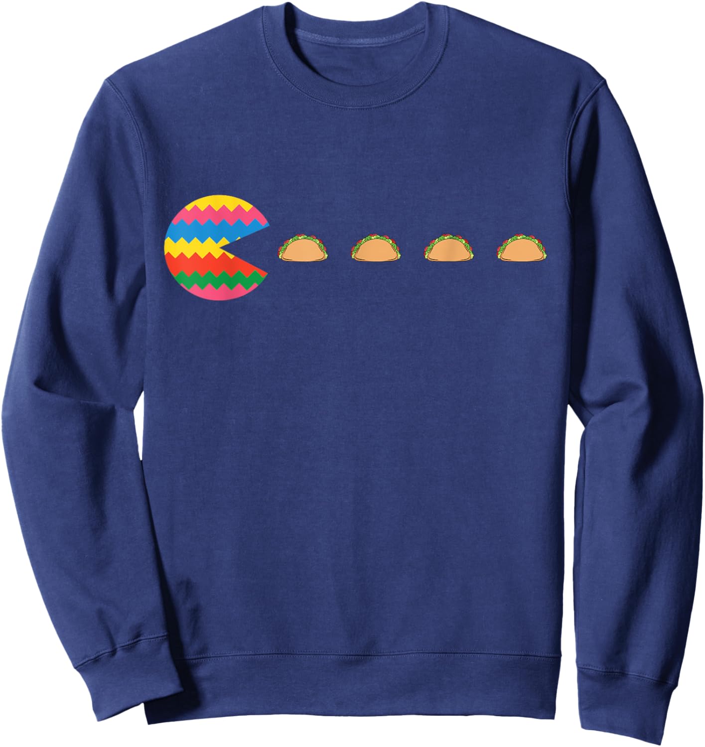Taco Cinco De Mayo Funny Video-Game Mexican Fiesta Gamer Sweatshirt - Sweatshirt | Navy