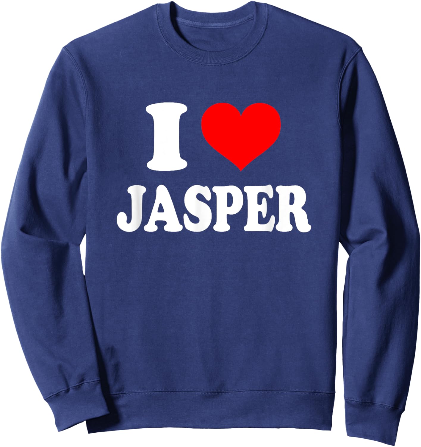 I Love Jasper Sweatshirt - Sweatshirt | Navy