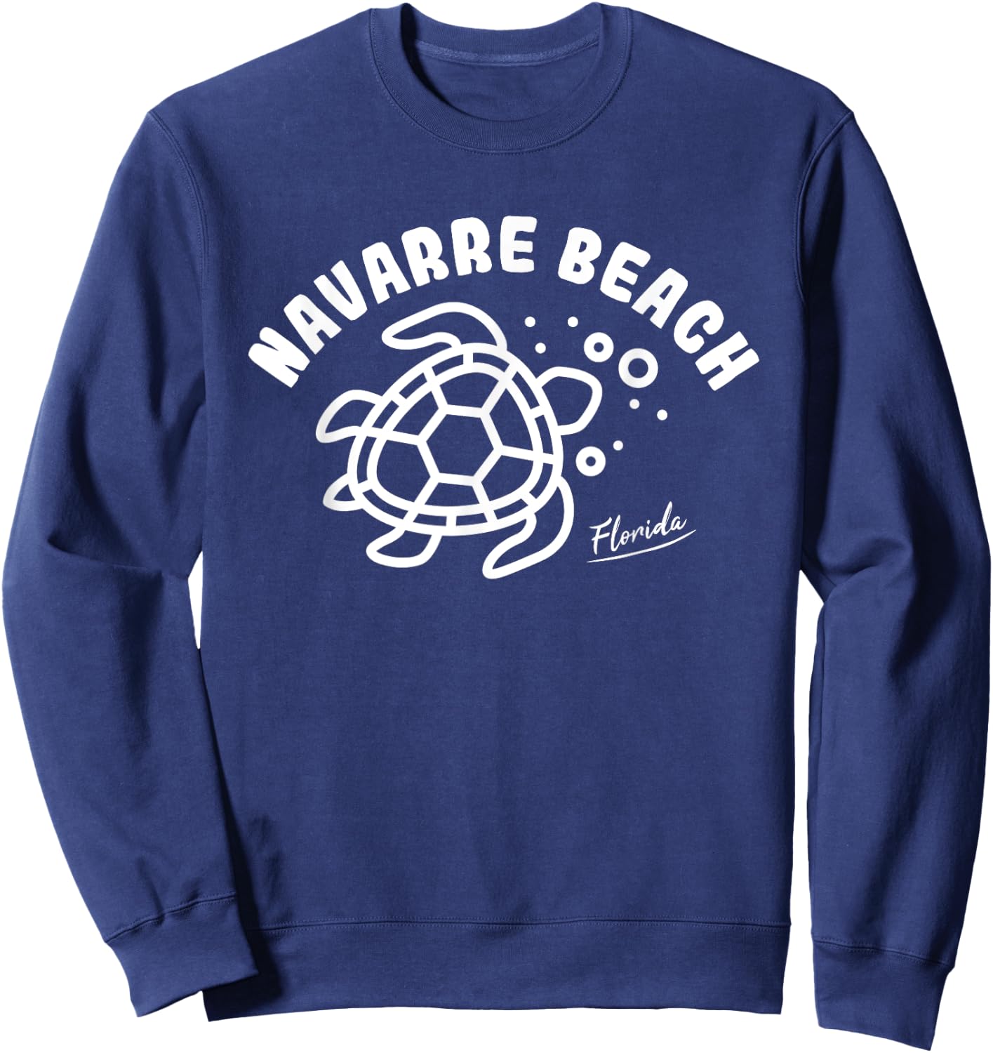 Navarre Beach Florida Sea Turtle Souvenir Sweatshirt - Sweatshirt | Navy