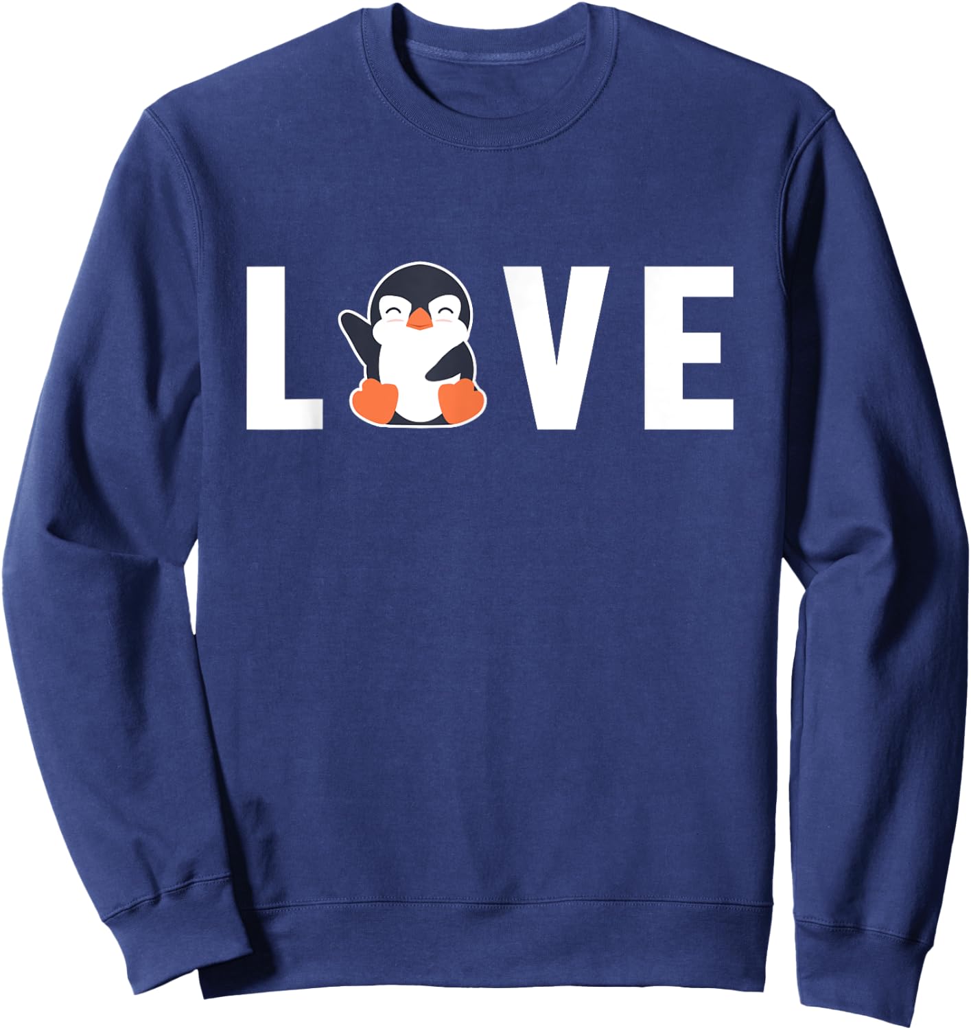 Love Sea Bird King Emperor Penguin Lover Penguin Sweatshirt - Sweatshirt | Navy