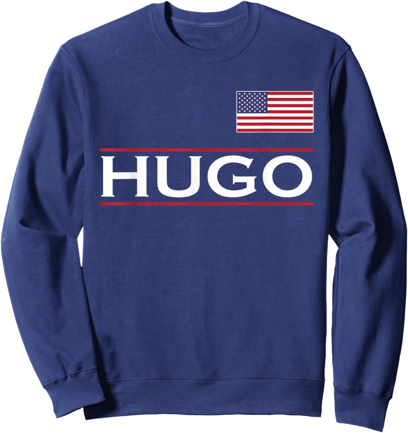 HUGO Personalized Name Funny Birthday Gift Sweatshirt - Sweatshirt | Navy